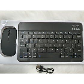 Combo chuột và bàn phím Bluetooth mini không dây, dùng cho máy tính, laptop, máy tính bảng, điện thoại - Hàng chính hãng