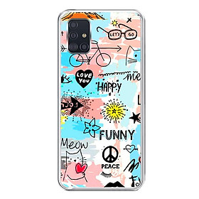 Ốp lưng dẻo cho điện thoại Samsung Galaxy A51 - 0126 FUNNY - Hàng Chính Hãng