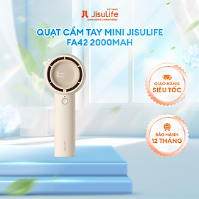 Quạt Cầm Tay Mini JISULIFE FA42 Siêu Mát - Sạc Nhanh - Pin 2000/4500mAh Sử Dụng Đến 6H-12H - Hàng Chính Hãng