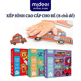 Đồ Chơi Ghép Hình Cho Bé Mideer My First Puzzle, Đồ Chơi xếp hình tư duy Phát Triển Trí Tuệ Cho Bé 2,3,4 Tuổi 8 Chủ Đề