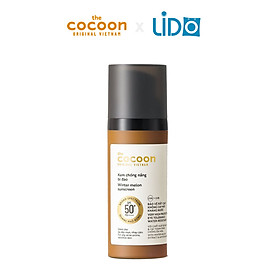 Kem chống nắng bí đao quang phổ rộng, bảo vệ rất cao SPF 50 +, PA ++++ Cocoon 50ml thuần chay