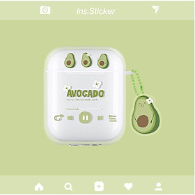 Mua Ốp bảo vệ tai nghe Ôp trong AVOCADO dành cho case airpod 1/2/Pro /3chống va đập