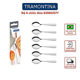 Mua Bộ 6 Thìa Uống Trà  Café Tramontina Amazonas Chất Liệu Thép Không Gỉ An Toàn Cao Cấp Sản Xuất Tại Brazil