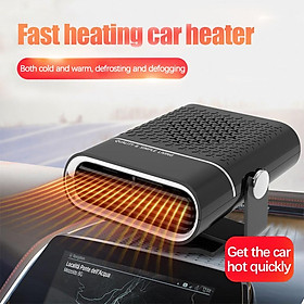 Flameer Car Heater Portable Electronic Auto Heater Fan 12V White
