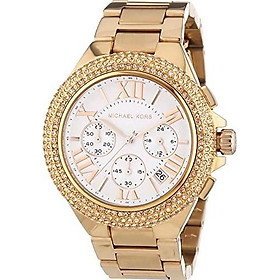 Michael Kors MK5636 Women's Chronograph Camille Rose Gold-Tone Stainless Steel Bracelet Watch