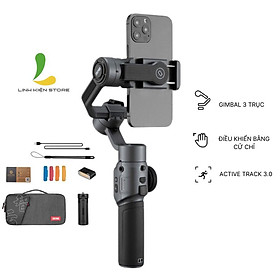 Gimbal Zhiyun Smooth 5S / Smooth 5S combo - Tay cầm chống rung 3 trục cho điện thoại phiên bản nâng cấp có joystick Zoom và Focus độc quyền - Hàng nhập khẩu