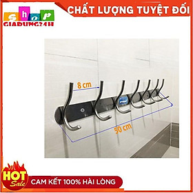Mua Móc treo quần áo gắn tường bằng INOX không rỉ có 7 móc hàng