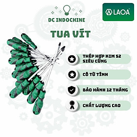 Tua vít đầu dẹt / 4 cạnh LAOA chuyên dụng, thép hợp kim S2 siêu cứng, hàng chính hãng