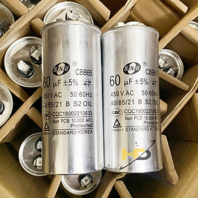 Mua Tụ Điện CBB65 60uF 450VAC Dùng Cho Máy Lạnh  Bơm Nước  Động Cơ Điện Một Pha