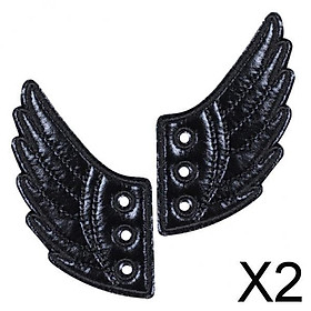 2xKids Foils Shoes Sneaker Angel Wings Shoes Accessories Black