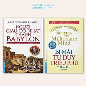 Sách - Combo 2 Cuốn: Bí Mật Tư Duy Triệu Phú + Người Giàu Có Nhất Thành Babylon - First News