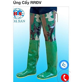 Mua Ủng đi cấy  lội nước Hoa San đế vàng cứng. Size 35-43