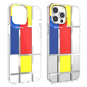 Mua Ốp lưng dành cho iphone 13 Pro Max SwitchEasy Artist Modrian hiệu ứng 3D chống trầy xước va chạm hiệu quả - hàng chính hãng
