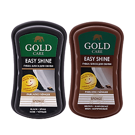 Combo xi mút đánh bóng giày, da goldcare gc4001 màu đen và nâu