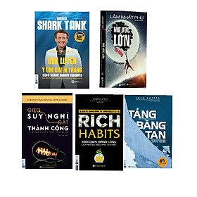 Combo 5 cuốn sách " thay đổi thành công trong mọi hoàn cảnh" rèn luyện ý chí chiến thắng+mơ ước lớn+ gieo suy nghĩ gặt thành công+rich habits+ tảng băng tan