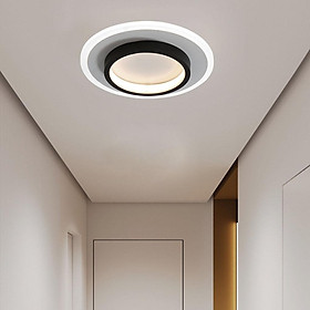 LED Ceiling Light Fixture Flush Mount for Bedroom Balcony White Round