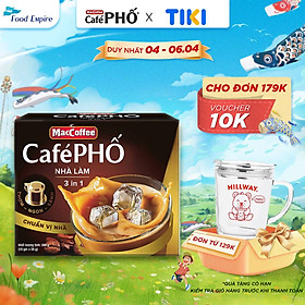 Cà phê Phố Nhà làm - MacCoffee (hộp 10 gói x 28g)