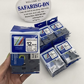 Nhãn TZ2-FX231 siêu dẻo - Chữ đen trên nền trắng 12mm - Hàng nhập khẩu