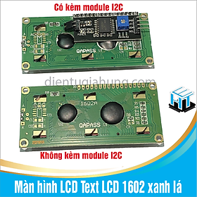 Màn hình LCD Text LCD 1602 xanh lá