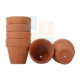 Chậu đất sét Nung Mini Size để làm đồ handmade, trồng sen đá.