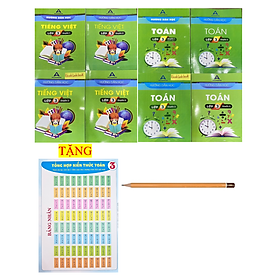 Sách - Combo 8 cuốn Hướng dẫn học toán + tiếng việt lớp 3 (2023)