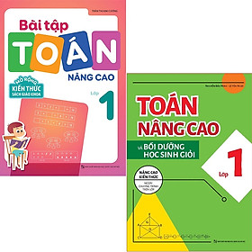 Combo Toán Nâng Cao và bài tập toán nâng cao lớp 1 -mhbooks tặng bút