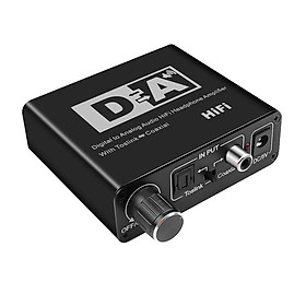 Switch RCA 3.5mm   Digital to Analog Audio Adapter Converter EU Plug