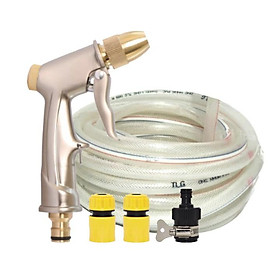 Mua Bộ dây vòi xịt nước rửa xe  tưới cây . tăng áp 3 lần  loại 7m  10m 206701-1 đầu đồng  cút  + tặng khăn phượt