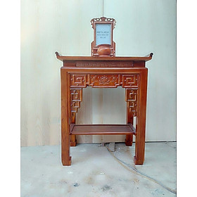 Mua Bàn thờ 1 tầng mẫu triện sen BT03 - Đồ Gỗ Mạnh Hùng