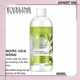 Nước Hoa Hồng Kiềm Dầu Khoáng Chất Magma Eveline 400ml