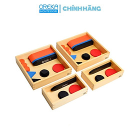 Đồ chơi trẻ em Oreka Montessori Hộp bộ phân tích câu: Số 1 và Số 2 - 0450300