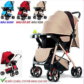 Xe đẩy trẻ em 2 chiều gấp gọn, xe đẩy cho bé HT 105 - 2 chiều 3 tư thế đa năng kiểu dáng sang trọng, dễ dàng mang theo ( TẶNG KÈM BỘ ĐỒ CHƠI XÚC XẮC ĐÁNG YÊU CHO BÉ ) - xe đẩy du lịch, xe đẩy gấp gọn, xe đẩy cho bé, xe đẩy em bé