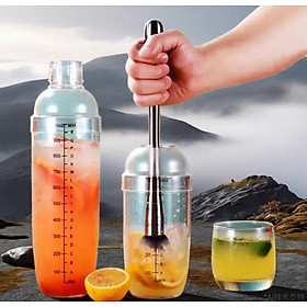 Mua Bình Lắc pha chế  dụng cụ pha chế Bình Lắc Cocktail Shaker Nhựa Có Vạch Chia mil rõ nét Pha Chế Trà Sữa Trà Chanh  Cocktail   Cafe