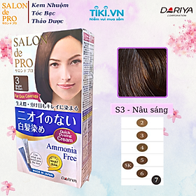 Kem nhuộm tóc Salon de Pro 3 - Màu nâu sáng