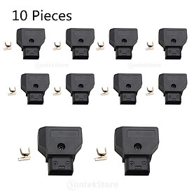 10 Pieces D-Tap Connector Male Plug for Anton Camera Batteries Power Supply