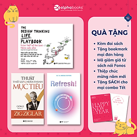 Hình ảnh Combo Phát Triển Tư Duy - Phát Triển Bản Thân: The Design Thinking Life Playbook: Tư Duy Thiết Kế Ứng Dụng Trong Cuộc Sống + Thuật Thiết Lập Và Hoàn Thành Mục Tiêu + Refresh! 20 Ngày Làm Mới Bản Thân