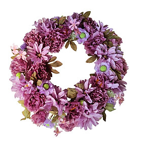 Peony Wreaths Artificial Flower Wreath for Front Door Farmhouse Wedding