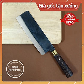 Mua Dao Thái Thịt Siêu Bén  Thép Nhíp Nga - Dao Làm Bếp Rèn Thủ Công  Cán Gỗ Mun Cao Cấp