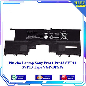 Pin cho Laptop Sony Pro11 Pro13 SVP11 SVP13 Type VGP-BPS38 - Hàng Nhập Khẩu 