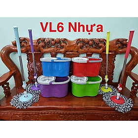 Mua Bộ lau nhà  360 độ rổ nhựa mâm nhựa