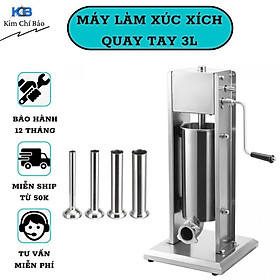 Mua Máy Đùn Xúc Xích Lạp Xưởng Quay Tay Loại 3 Lít