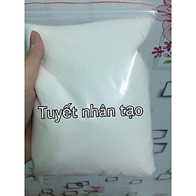 Mua Tuyết Nhân Tạo Loại 50Gram Đóng Gói Túi Zip Nguyên Liệu Làm