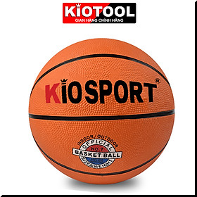 Quả bóng rổ Kiosport  số 3 4 5 6 7 đàn hồi bền cao tiêu chuẩn thi đấu - Size 3 : 3-6 tuổi