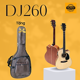 Mua Đàn Guitar Acoustic DJ260X có EQ MET B12 gỗ hồng đào full solid cho âm thanh vang sáng có kết nối loa Duy Guitar