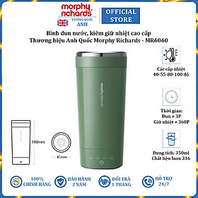 Bình đun nước kiêm giữ nhiệt cao cấp Morphy Richards MR6060 350ml - Hàng Chính Hãng