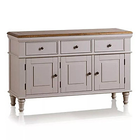 Mua Tủ Chén Thấp Shay Loại Lớn Gỗ Sồi Ibie DSCSLSHAO - Trắng (140 x 42 cm)