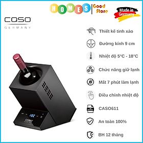 Máy Ướp Lạnh Rượu Caso WineCase One Black Cao Cấp, Thiết Kế Sang Trọng