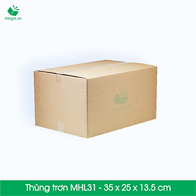 20 Thùng hộp carton - Mã MHL31 - Kích thước 35x25x13.5 (cm)