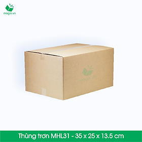 10 Thùng hộp carton - Mã MHL31 - Kích thước 35x25x13.5 (cm)