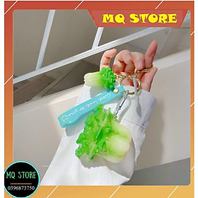 Mua Case Airpods hình bắp cải kèm móc khóa cực kỳ đáng yêu dành cho Airpods 1/2  Airpods Pro